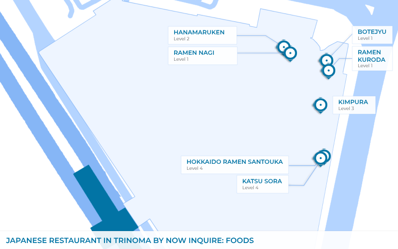 Map - Japanese Restaurant in TriNoma